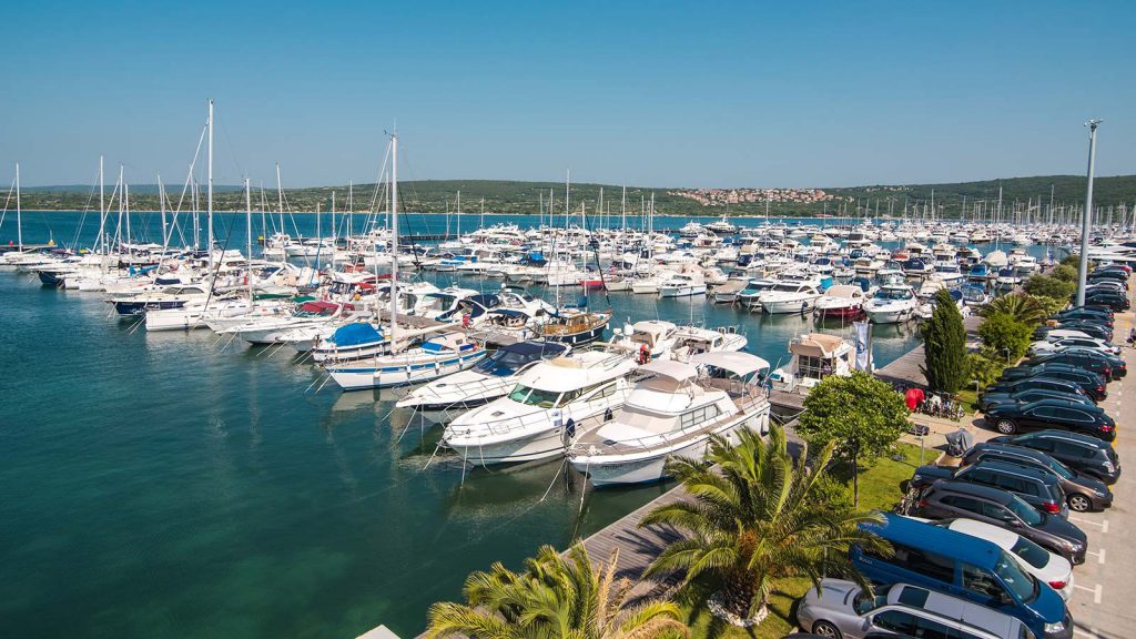 Marina Punat in the city of same name is located at Southwest of island Krk.