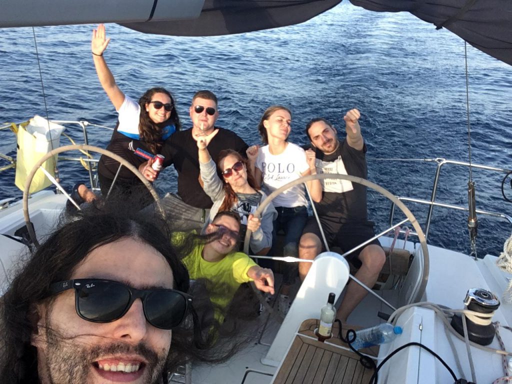 Our team having a great time in Adriatic sea. We love you, Croatia. 